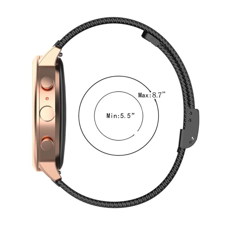 xDfind Buckle Metal Mesh Watch Band, 12mm, 18mm, For Garmin Lily 2 14mm, 20mm, 22mm