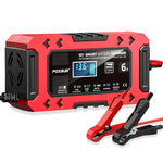 FOXSUR FBC1206F 12V 6A Car Motorcycle Battery Charger Smart Repair Multi-function Charger, EU Plug, US Plug, UK Plug, AU Plug
