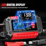 FOXSUR FTC-1206 2 in 1 12V Charging Tester Integrated Machine Car Motorcycle Battery Charger Tester, EU Plug, US Plug, UK Plug, AU Plug