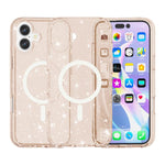 Terminator Style Glitter Powder MagSafe Magnetic Phone Case, For iPhone 17 Pro Max, For iPhone 17 Pro, For iPhone 17, For iPhone Air
