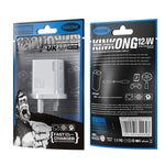 WK WP-U76 Kinkong 12W USB Charger, UK Plug, US Plug, EU Plug