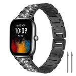 xDfind Diamond Jewelry Steel Watch Band, 22mm For Amazfit GTR 4/3/3 Pro/Bip6/Bip5, 20mm For Amazfit Bip U / Lite / Bip 3 Pro, 20mm For Amazfit GTS4 mini/GTS3/2/2E/GT2 mini, 18mm For Huawei GT5/GT4 41mm / OPPO Watch X2 Mini, 14mm For Garmin Lily 2      ...