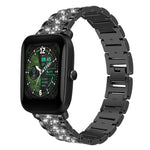 xDfind Diamond Jewelry Steel Watch Band, 22mm For Amazfit GTR 4/3/3 Pro/Bip6/Bip5, 20mm For Amazfit Bip U / Lite / Bip 3 Pro, 20mm For Amazfit GTS4 mini/GTS3/2/2E/GT2 mini, 18mm For Huawei GT5/GT4 41mm / OPPO Watch X2 Mini, 14mm For Garmin Lily 2      ...