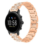 xDfind Diamond Jewelry Steel Watch Band, 22mm For Amazfit GTR 4/3/3 Pro/Bip6/Bip5, 20mm For Amazfit Bip U / Lite / Bip 3 Pro, 20mm For Amazfit GTS4 mini/GTS3/2/2E/GT2 mini, 18mm For Huawei GT5/GT4 41mm / OPPO Watch X2 Mini, 14mm For Garmin Lily 2      ...