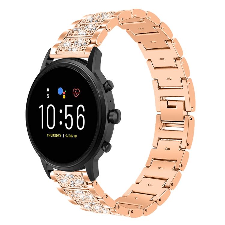 xDfind Diamond Jewelry Steel Watch Band, 22mm For Amazfit GTR 4/3/3 Pro/Bip6/Bip5, 20mm For Amazfit Bip U / Lite / Bip 3 Pro, 20mm For Amazfit GTS4 mini/GTS3/2/2E/GT2 mini, 18mm For Huawei GT5/GT4 41mm / OPPO Watch X2 Mini, 14mm For Garmin Lily 2      ...