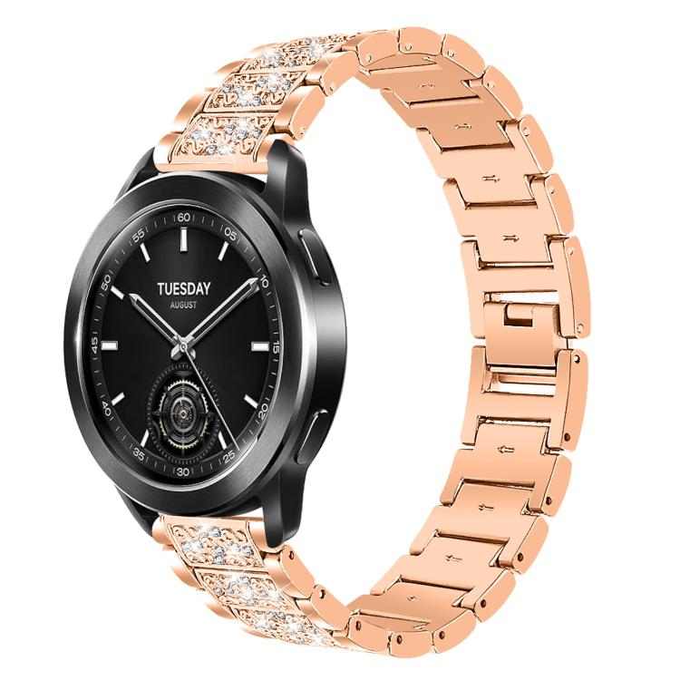 xDfind Diamond Jewelry Steel Watch Band, 20mm For COROS APEX 2 42mm / PACE 2, 20mm For Ticwatch GTH / E3 / E / 2, 22mm For Ticwatch Pro X / Pro3 / Pro / GTX / E2, 20mm For Xiaomi Haylou RS4 Plus LS11, 22mm For Xiaomi Watch S3/2 Pro/S2/S1               ...