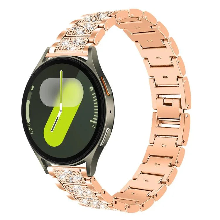xDfind Diamond Jewelry Stainless Steel Watch Band, For Samsung Galaxy Watch Ultra / Ultra 2025, For Samsung Galaxy Watch8 / Watch8 Classic, For Samsung Galaxy Watch7 / FE / 6 / 5 / 4, For Samsung Galaxy Fit3