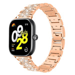 xDfind Diamond Jewelry Stainless Steel Watch Band, For Xiaomi Band 10 Pro / 9 Pro / Redmi Watch 6, For Xiaomi Smart Band 10 / 9 / 8 / NFC 14mm, For Redmi Watch 3 Active / Lite 20mm, For Redmi Watch 3 20mm