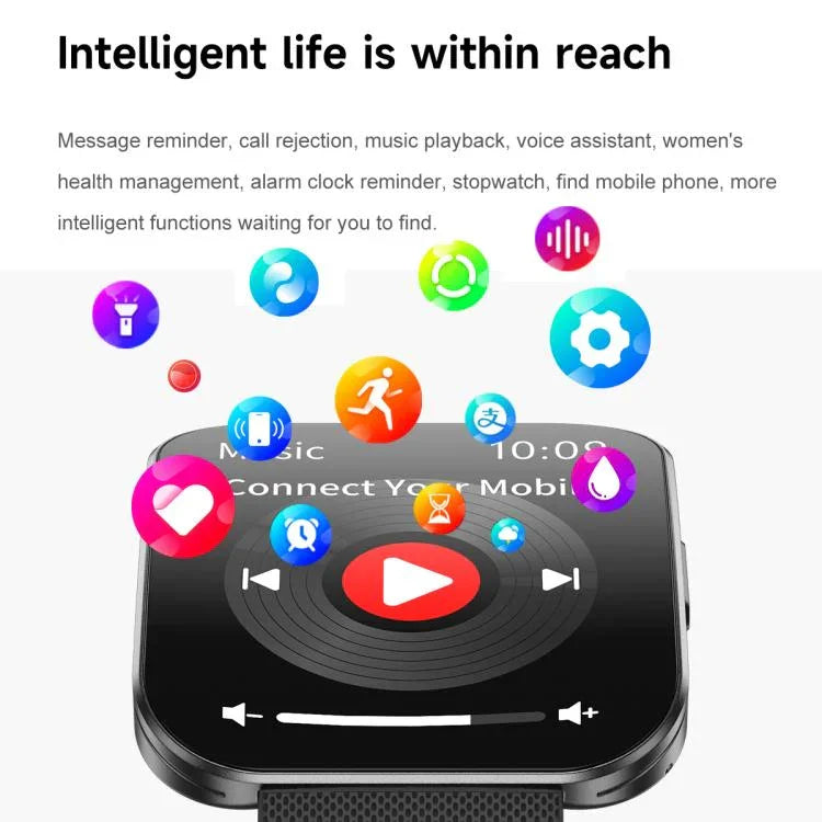 U17 1.85 inch Ultra-thin Curved Screen IP68 Sports Smart Watch