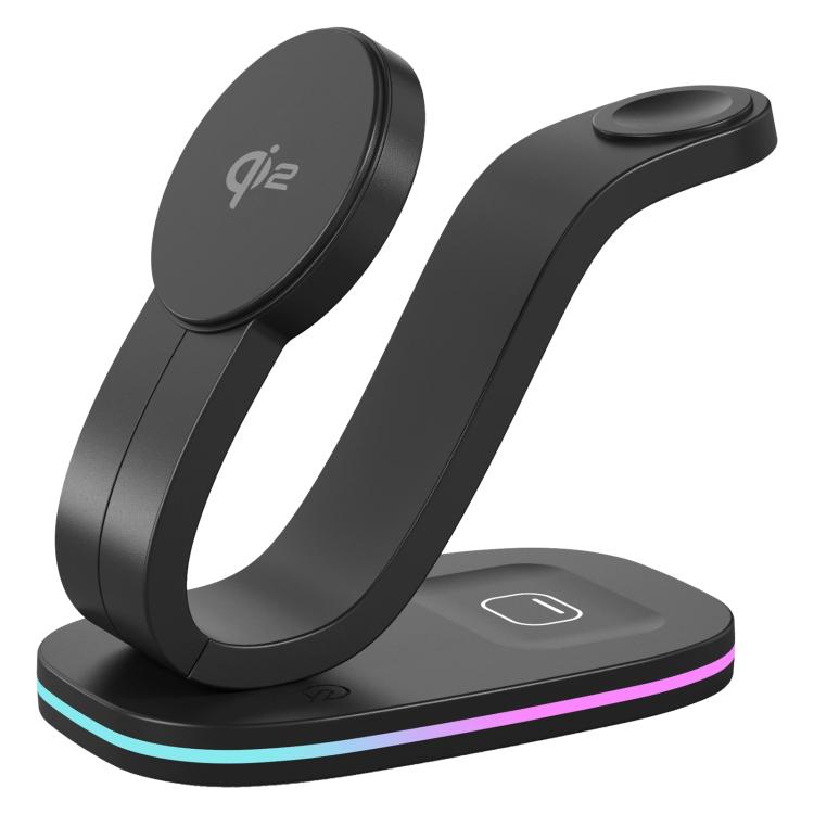 3 in 1 Phone / Earphone / Watch Universal Wireless Charger, 3 in 1 Universal(Black), 3 in 1 Universal(White)