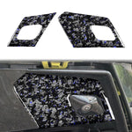 2pcs/Set Forged Gold Foil Carbon Fiber Car Door Radar Decorative Sticker for Chevrolet Corvette C8 2020-, Left and Right Driver, Door Radar