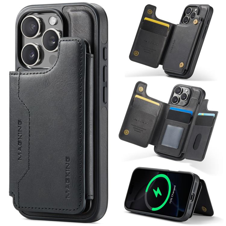 MAGKING K3 Series MagSafe RFID Card Bag Detachable Phone Case, For iPhone 17e / 16e, For iPhone 17, For iPhone 16 Pro Max, For iPhone 16 Pro, For iPhone 16 Plus, For iPhone 16