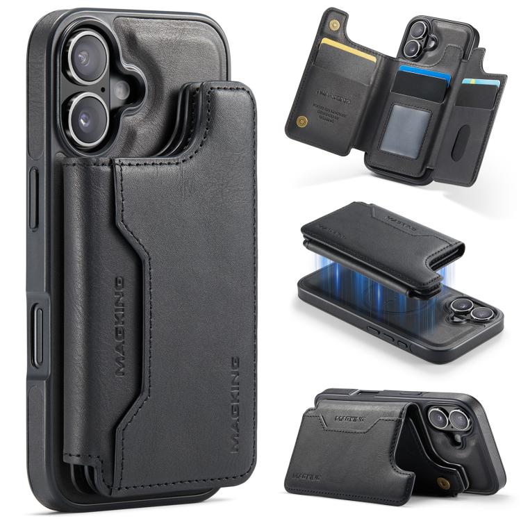 MAGKING K3 Series MagSafe RFID Card Bag Detachable Phone Case, For iPhone 17e / 16e, For iPhone 17, For iPhone 16 Pro Max, For iPhone 16 Pro, For iPhone 16 Plus, For iPhone 16