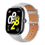 xDfind Flat Head Black Shark Fine Grain Leather Watch Band, For Xiaomi Band 10 Pro / 9 Pro / Redmi Watch 6, For Redmi Watch 3 Active / Lite 20mm, For Redmi Watch 3 20mm