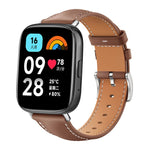 xDfind Flat Head Black Shark Fine Grain Leather Watch Band, For Xiaomi Band 10 Pro / 9 Pro / Redmi Watch 6, For Redmi Watch 3 Active / Lite 20mm, For Redmi Watch 3 20mm