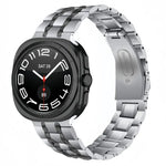 Five Beads Stainless Steel Metal Watch Band, For Samsung Galaxy Watch Ultra / Ultra 2025, For Samsung Galaxy Watch8 / Watch8 Classic