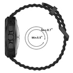 Dual-row Holes Silicone Watch Band with TPU Case, For Samsung Galaxy Watch Ultra 47mm / Ultra 2025