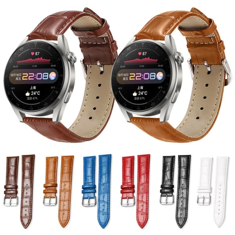 xDfind Bamboo Texture Pin Buckle Leather Watch Band, 24mm for Suunto 9 / 9 Baro / D5 / Core / 7, 12mm, 14mm, 18mm, 20mm, 22mm
