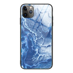 Marble Pattern Glass Protective Case, For iPhone 12 mini, For iPhone 12 Pro Max, For iPhone 11 Pro, For iPhone SE 2022 / SE 2020 / 8 / 7, For iPhone X