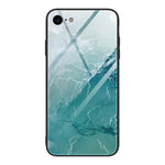 Marble Pattern Glass Protective Case, For iPhone 12 mini, For iPhone 12 Pro Max, For iPhone 11 Pro, For iPhone SE 2022 / SE 2020 / 8 / 7, For iPhone X