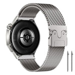 xDfind Milanese Parachute Buckle Stainless Steel Raised Fine Mesh Watch Band, 22mm