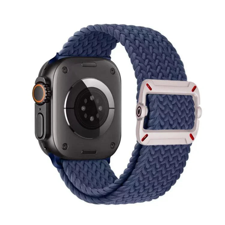 Double Loop Mechanical Buckle Nylon Braid Watch Band, For Apple Watch 42mm / 41mm / 40mm / 38mm