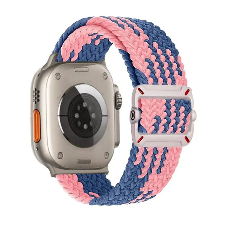 Double Loop Mechanical Buckle Nylon Braid Watch Band, For Apple Watch 42mm / 41mm / 40mm / 38mm