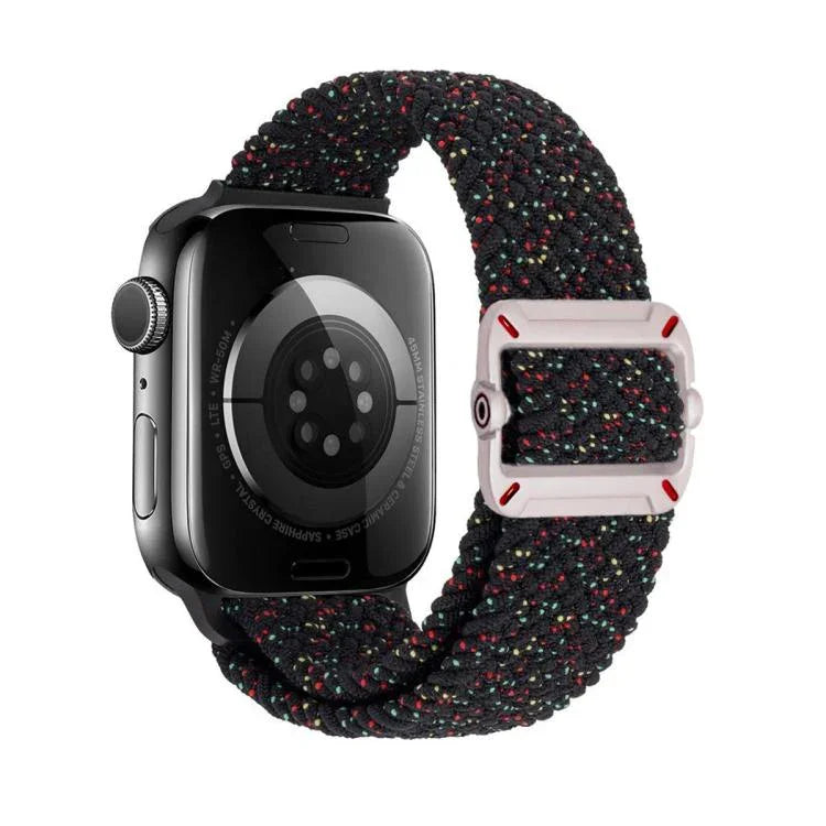 Double Loop Mechanical Buckle Nylon Braid Watch Band, For Apple Watch 42mm / 41mm / 40mm / 38mm