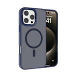 Kalebol Metal Lens Frame MagSafe Frosted PC Phone Case, For iPhone 16 Pro, For iPhone 16 Plus, For iPhone 16, For iPhone 15 Pro Max, For iPhone 15 Pro