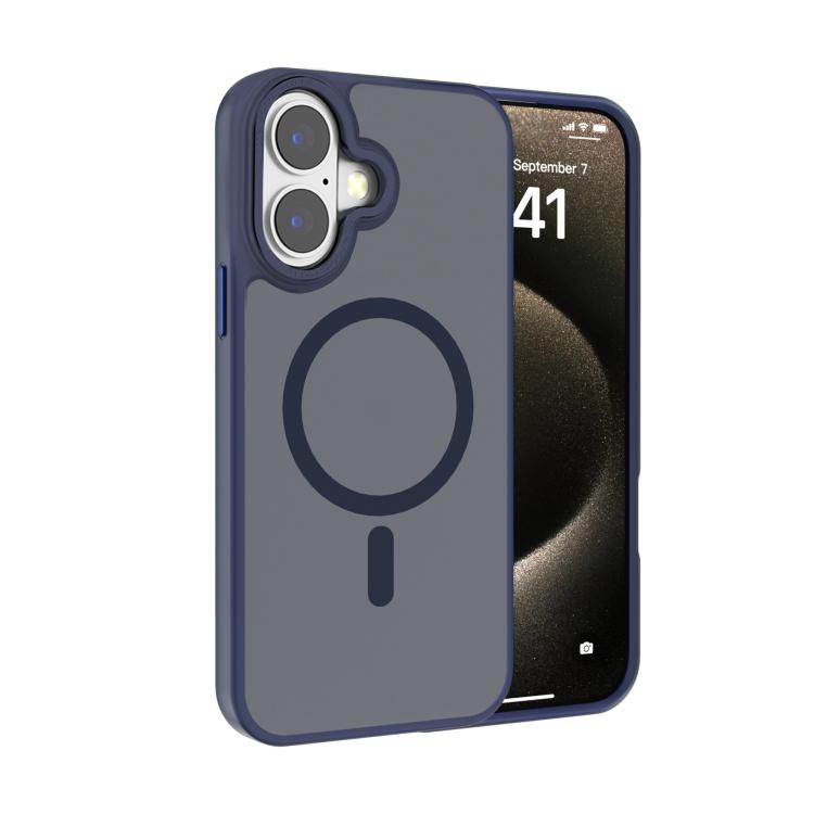 Kalebol Metal Lens Frame MagSafe Frosted PC Phone Case, For iPhone 16 Pro, For iPhone 16 Plus, For iPhone 16, For iPhone 15 Pro Max, For iPhone 15 Pro