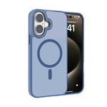 Kalebol Metal Lens Frame MagSafe Frosted PC Phone Case, For iPhone 16 Pro, For iPhone 16 Plus, For iPhone 16, For iPhone 15 Pro Max, For iPhone 15 Pro
