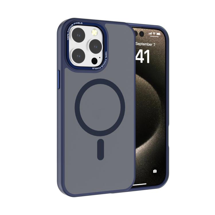 Kalebol Metal Lens Frame MagSafe Frosted PC Phone Case, For iPhone 16 Pro, For iPhone 16 Plus, For iPhone 16, For iPhone 15 Pro Max, For iPhone 15 Pro