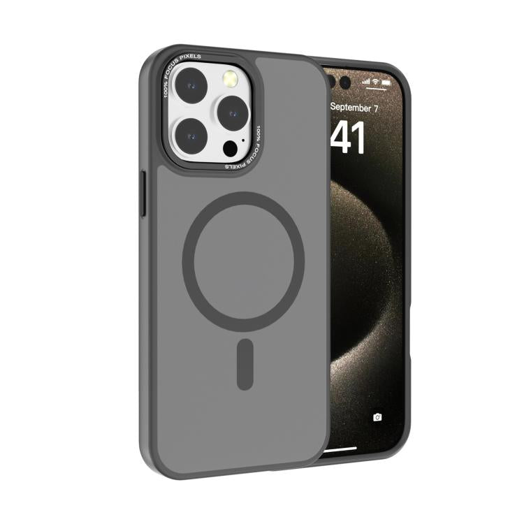 Kalebol Metal Lens Frame MagSafe Frosted PC Phone Case, For iPhone 14 Pro Max, For iPhone 13 Pro Max, For iPhone 13 Pro, For iPhone 13