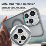 Kalebol Metal Lens Frame MagSafe Frosted PC Phone Case, For iPhone 14 Pro Max, For iPhone 13 Pro Max, For iPhone 13 Pro, For iPhone 13