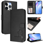 Litter Panda Embossing RFID Leather Phone Case with Lanyard, For iPhone 14 Pro Max, For iPhone SE 2022 / 2020 / 8 / 7, For iPhone 13 Pro Max, For iPhone 13 Pro, For iPhone 13 mini, For iPhone 12 / 12 Pro, For iPhone 12 Pro Max, For iPhone 12 mini