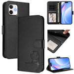 Litter Panda Embossing RFID Leather Phone Case with Lanyard, For iPhone 14 Pro Max, For iPhone SE 2022 / 2020 / 8 / 7, For iPhone 13 Pro Max, For iPhone 13 Pro, For iPhone 13 mini, For iPhone 12 / 12 Pro, For iPhone 12 Pro Max, For iPhone 12 mini