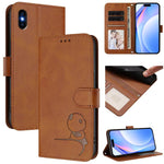 Litter Panda Embossing RFID Leather Phone Case with Lanyard, For iPhone 11 Pro Max, For iPhone 11, For iPhone 11 Pro, For iPhone X / XS, For iPhone XR, For iPhone XS Max, For iPhone 8 Plus / 7 Plus