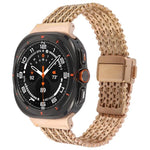 Magnetic Snap Clasp Steel Mesh Metal Watch Band, For Samsung Galaxy Watch Ultra 47mm / Ultra 2025