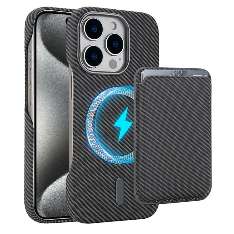 Carbon Fiber MagSafe Magnetic Card Holder Phone Case, For iPhone 17 Pro Max, For iPhone 17 Pro, For iPhone 17, For iPhone Air, For iPhone 16 Pro Max, iPhone 16 Pro, For iPhone 16 Plus, For iPhone 16, For iPhone 15 Pro Max