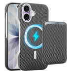 Carbon Fiber MagSafe Magnetic Card Holder Phone Case, For iPhone 17 Pro Max, For iPhone 17 Pro, For iPhone 17, For iPhone Air, For iPhone 16 Pro Max, iPhone 16 Pro, For iPhone 16 Plus, For iPhone 16, For iPhone 15 Pro Max