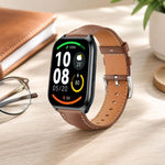 xDfind Flat Head Black Shark Fine Grain Leather Watch Band, 22mm For Xiaomi Watch S3/2 Pro/S2/S1, 22mm For Xiaomi Haylou Watch LS09B / LS05S / LS10, 20mm For Xiaomi Haylou RS4 Plus LS11 / LS12