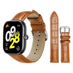 xDfind Bamboo Texture Pin Buckle Leather Watch Band, For Xiaomi Band 10 Pro / 9 Pro / Redmi Watch 6, For Xiaomi Smart Band 10 / 9 / 8 / NFC 14mm, For Redmi Watch 3 Active / Lite 20mm, For Redmi Watch 3 20mm