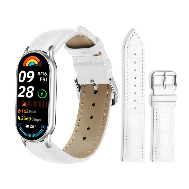 xDfind Bamboo Texture Pin Buckle Leather Watch Band, For Xiaomi Band 10 Pro / 9 Pro / Redmi Watch 6, For Xiaomi Smart Band 10 / 9 / 8 / NFC 14mm, For Redmi Watch 3 Active / Lite 20mm, For Redmi Watch 3 20mm