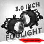 T09 2pcs/Pack 55W 3 inch High Power Dual Lens Fog Light, T09 Four-corner Universal, T09 Oblique Universal