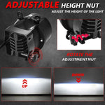 T09 2pcs/Pack 55W 3 inch High Power Dual Lens Fog Light, T09 Four-corner Universal, T09 Oblique Universal