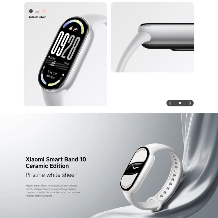 Original Xiaomi Smart Band 10, 1.72 inch AMOLED Screen 5ATM Waterproof Smart Watch, Support Blood Oxygen / Heart Rate Monitor, Smart Band 10 Black
