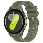 xDfind Hybrid Nylon Braid Silicone Watch Band, For Galaxy Watch Ultra2 2026 / 2025 / 1 2024 22mm, For Galaxy Watch 7 / 6 / 5 / FE 20mm