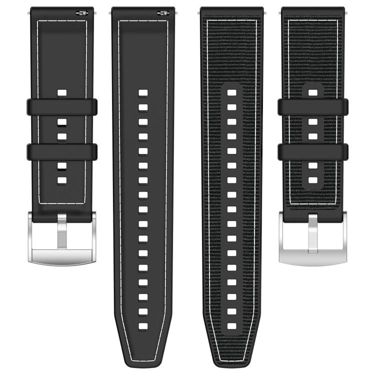 xDfind Hybrid Nylon Braid Silicone Watch Band, For Samsung Galaxy Watch Ultra/Ultra 2025 22mm, For Samsung Galaxy Watch 7 / 6 / 5 / FE 20mm