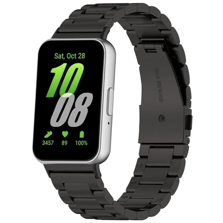 Tri-beads Flat Buckle Titanium Alloy Watch Band, For Samsung Galaxy Watch8 / Watch8 Classic, For Samsung Galaxy Fit3 / SM-R390
