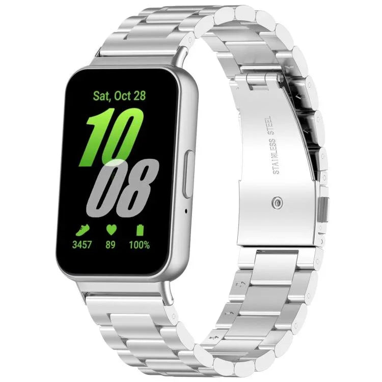 Tri-beads Flat Buckle Titanium Alloy Watch Band, For Samsung Galaxy Watch8 / Watch8 Classic, For Samsung Galaxy Fit3 / SM-R390